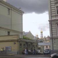 Photo taken at Остановка «Метро Библиотека имени Ленина» by Maria S. on 6/29/2012