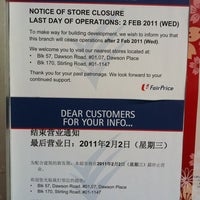 Photo taken at NTUC Fairprice @ Margaret Drive by Lee on 2/5/2011