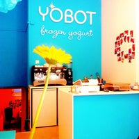 Photo taken at Yobot Frozen Yogurt by Thuy M. on 4/10/2012