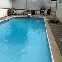 Photo taken at Barclay Ave poolside by Kerry S. on 8/13/2011