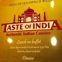 Photo taken at Taste Of India by Amber on 3/30/2011