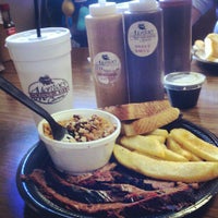 Photo taken at Monroe&amp;#39;s Smokehouse BBQ by violet s. on 6/2/2012