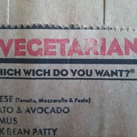 Photo taken at Which Wich? Superior Sandwiches by amy h. on 1/14/2012