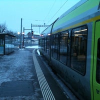 Photo taken at Bahnhof Kerzers (BLS) by Michael S. on 12/30/2010