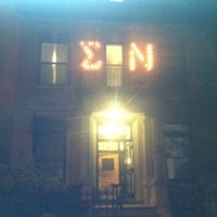 Photo taken at Sigma Nu House - Gamma Delta Chapter by Brittany S. on 4/14/2012