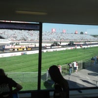 Photo taken at Lucas Oil Raceway Dragstrip Media Center by Michael C. on 9/9/2012