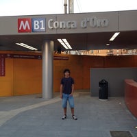 Photo taken at Metro Conca D&amp;#39;Oro (MB1) by StepAsR on 6/13/2012