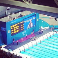 Photo taken at London 2012 Aquatics Centre by James Y. on 9/5/2012