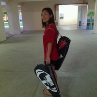 Photo taken at HWI  YOH Community Centre Badminton Courts by Ray C. on 7/14/2012