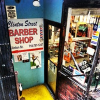 Photo taken at Clinton Street Barbershop by Steve T. on 9/8/2012