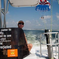 Photo taken at Dockside Watersports &amp;amp; Parasailing by Bees K. on 6/18/2012