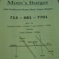 Photo taken at Mom&amp;#39;s Burger by Mike W. on 2/14/2012