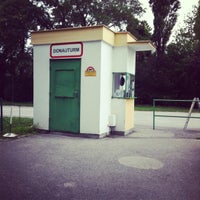 Photo taken at Donauparkbahn Station Donauturm by Andreas O. on 7/14/2012