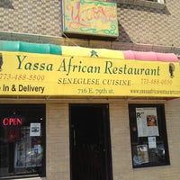 Photo taken at Yassa African Restaurant by Huggi W. on 7/9/2012