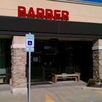 Photo taken at Nora Plaza Barbershop by Michael H. on 1/10/2012