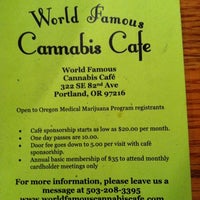 รูปภาพถ่ายที่ World Famous Cannabis Cafe โดย Steve S. เมื่อ 7/23/2011