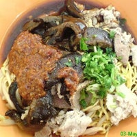 Photo taken at Joo Heng Mushroom Minced Pork Mee Stall by Boey on 3/22/2011