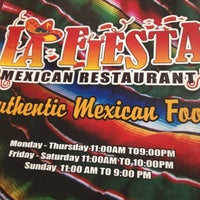 Das Foto wurde bei La Fiesta Mexican Restaurant von Keely B. am 6/15/2012 aufgenommen