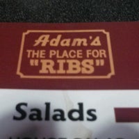 รูปภาพถ่ายที่ Adam&amp;#39;s the Place For Ribs โดย Jordan M. เมื่อ 6/29/2012