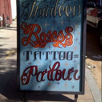 Photo taken at 13 Roses Tattoo Parlour by Cindy C. on 4/13/2012