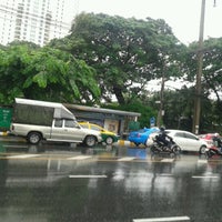 Photo taken at Wat Suwan Bus Stop by Mike O. on 9/6/2012
