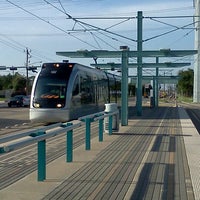 Photo taken at METRORail Reliant Park Station by A.J. D. on 7/31/2012