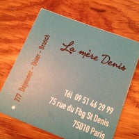 5/18/2012 tarihinde Damien F.ziyaretçi tarafından La Mère Denis'de çekilen fotoğraf