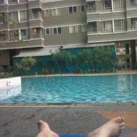 Photo taken at Swimming Pool at Sudirman Park tower B by Hanssen H. on 7/7/2012