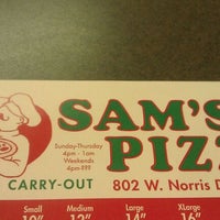 Photo taken at Sam&amp;#39;s Pizza by Tyler H. on 1/11/2012