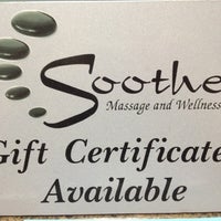 Photo taken at Soothe Massage &amp;amp; Wellness by Erica F. on 8/28/2012
