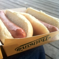 Photo taken at Nathan&amp;#39;s Famous by Joseph B. on 5/4/2012