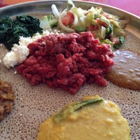 Foto diambil di Habesha Restaurant &amp;amp; Bar - Ethiopian/Eritrean Cuisine oleh Michele C. pada 12/17/2011
