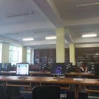 Photo taken at YSU Library and Reading Hall | ԵՊՀ գրադարան և ընթերցասրահ by Kostiantyn I. on 9/6/2012