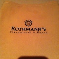 Photo taken at Rothmann&amp;#39;s Steakhouse by Gabrielle S. on 10/21/2011