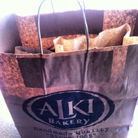 Photo taken at Alki Bakery Café by Jason A. on 2/24/2012