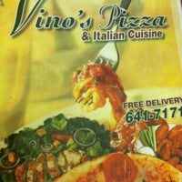 Photo taken at Vino&amp;#39;s Pizza Grill by Catya C. on 6/5/2012