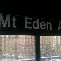 Photo taken at MTA Subway - Mount Eden Ave (4) by Claribel P. on 4/2/2012
