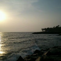 Photo taken at Thirumullavaram Beach by Ashwin D. on 5/19/2012