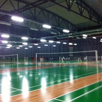 Photo taken at Tali Badminton Center by Sebastian P. on 2/14/2012