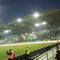 Photo taken at Gerhard Hanappi Stadium by DaGuade F. on 3/17/2012