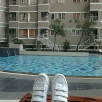 Photo taken at Swimming Pool Tower B - Sudirman Park by Aghnia L. on 2/14/2012