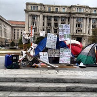 Photo taken at Occupy DC at Freedom Plaza by Kelly 😁 on 3/25/2012