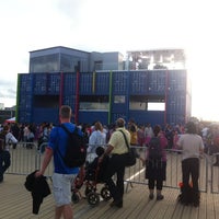 Photo taken at BBC Olympic Outside Broadcast Unit by Chris F. on 8/4/2012