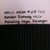 Jalan Pjs 7 13 Petaling Jaya Selangor Malaysia University