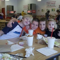 Photo taken at Five Guys by Stacy V. on 1/16/2012