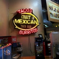 Photo taken at Crazy Mexican Taco Bar by Joey S. on 4/21/2012