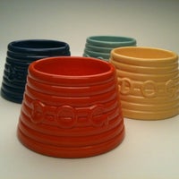 Photo taken at Bauer Pottery Showroom by RobTak on 2/1/2011