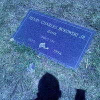 Photo taken at H. Charles Bukowski&amp;#39;s Grave by Benny D. on 8/7/2012