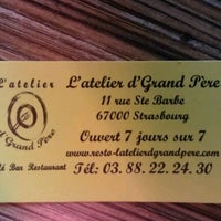 L Atelier D Grand Pere 11 Rue Sainte Barbe