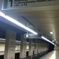 Photo taken at 都営新宿線 住吉駅 1番線ホーム by HIRO H. on 8/12/2011
